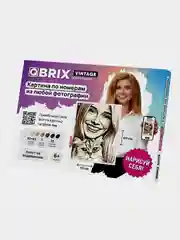 Бежевый картина по номерам по вашей фотографии Qbrix A3, набор для творчества