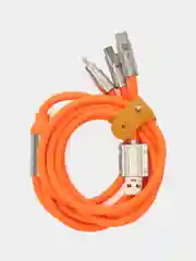 Кабель 3 в 1, 120 Вт, Type-C, Lightning, micro USB