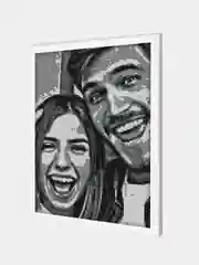 Набор для творчества Алмазная мозаика из фотографии, фотомозаика QBRIX ORIGINAL Фрея