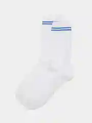 Синий носки в полоску