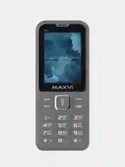 Серый мобильный телефон Maxvi K21, аккумулятор 1400 мАч