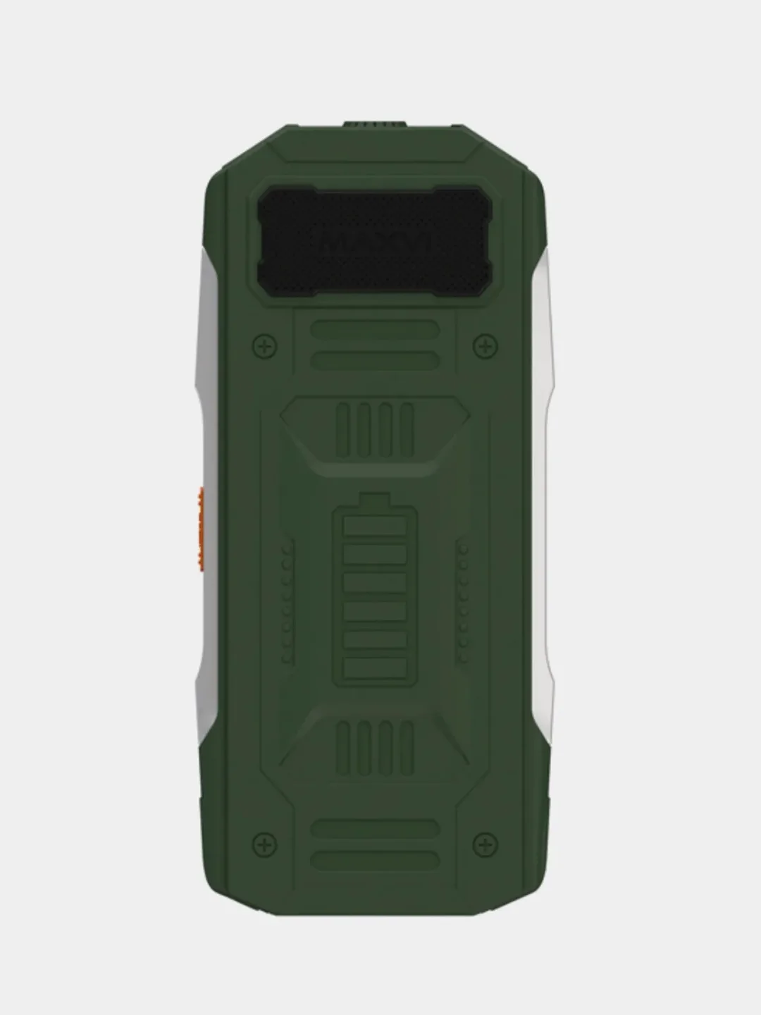 Зеленый мобильный телефон Maxvi T20 Tank, прочный корпус акб 2000 мАч для военнослужащих для армии