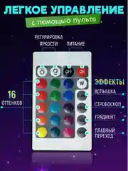 Ночник / Светильник, Интерактивный с маркером для рисования, 16 Цветов, C Пультом