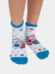 Носки детские теплые с новогодним принтом