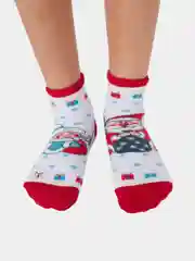 Носки детские теплые с новогодним принтом