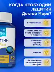 Пищевая добавка Доктор Море Лецитин подсолнечный, 70 капсул по 0,4 г
