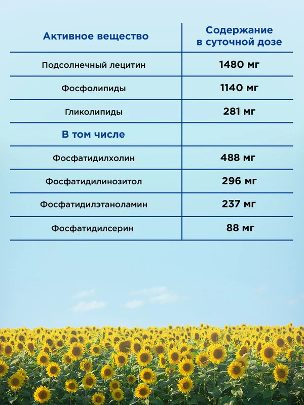 Пищевая добавка Доктор Море Лецитин подсолнечный, 70 капсул по 0,4 г