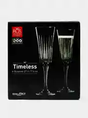 Прозрачный набор фужеров для шампанского RCR Timeless 210мл (6 шт)
