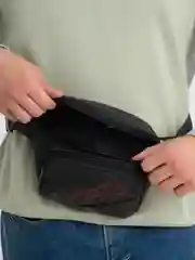 Черный сумка поясная