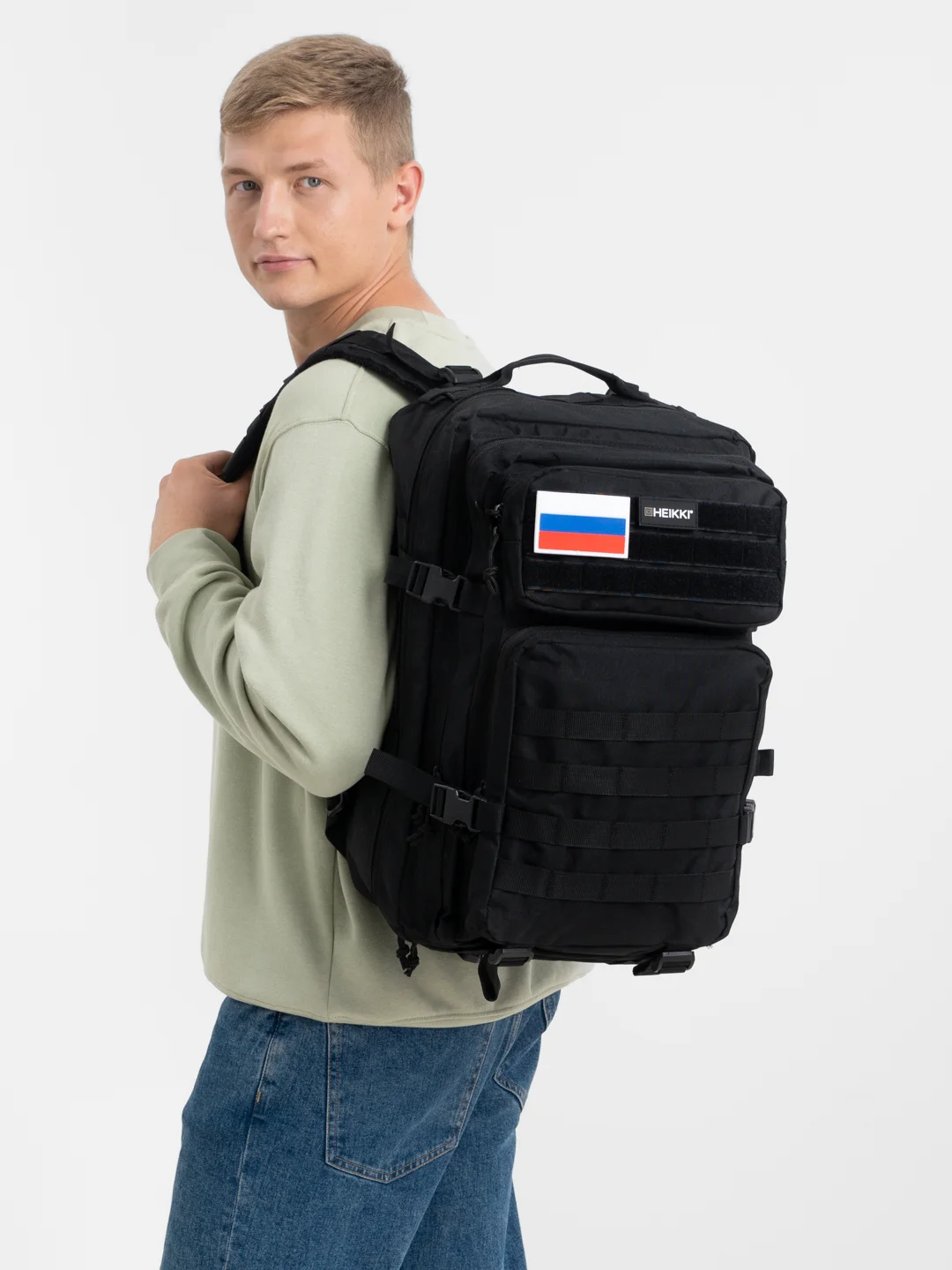 Рюкзак Heikki Strategy, 272584, тактический, походный для туризма, 2 отдела, система Молле