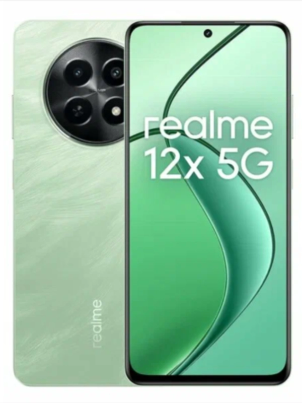Смартфон realme 12x, 8/256 ГБ, RU, Dual nano SIM, Feather Green