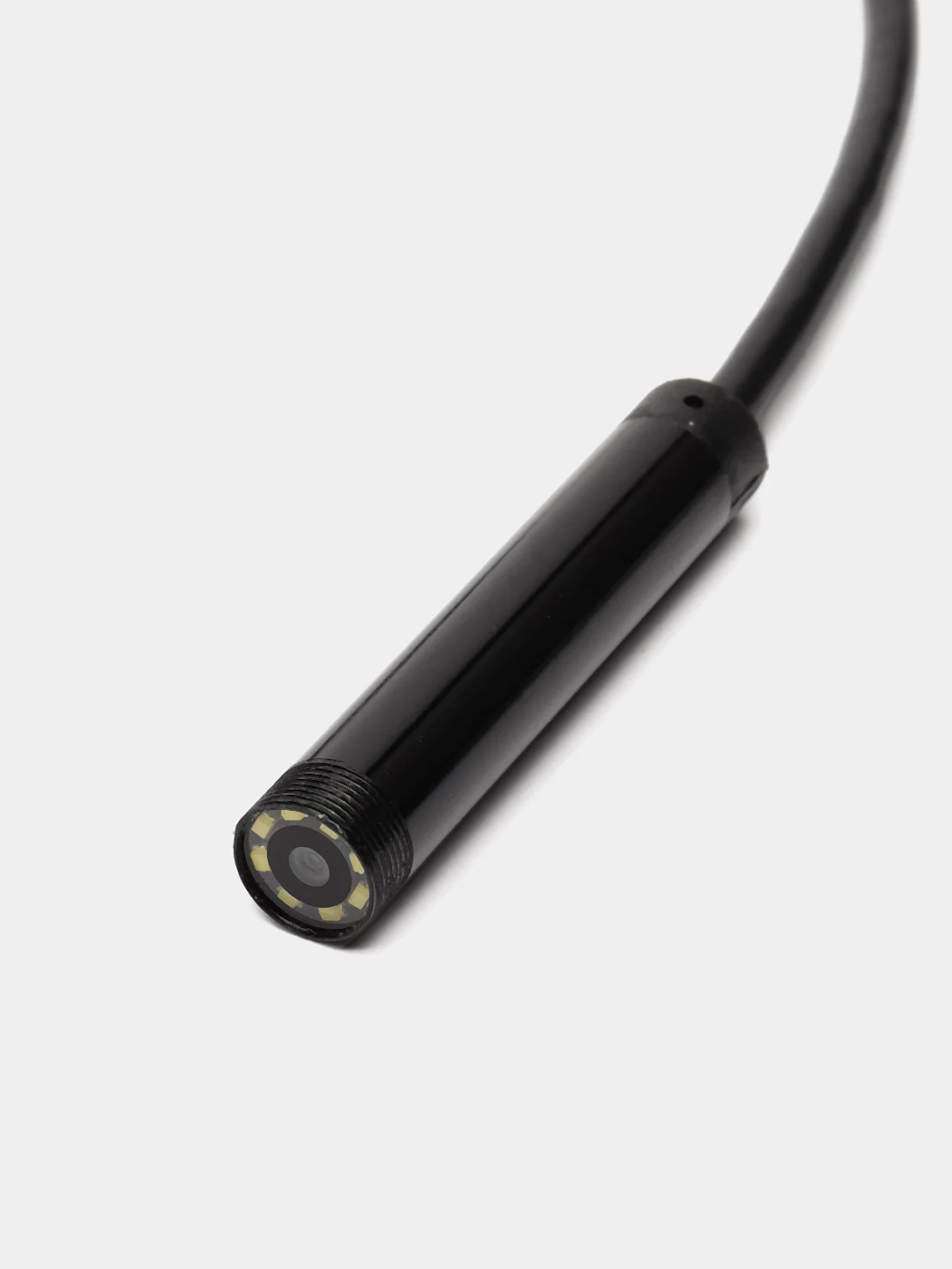 Черный гибкий USB эндоскоп с подсветкой и WiFi камерой для смартфона