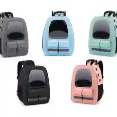 Зеленый рюкзак переноска для кошек и маленьких собак