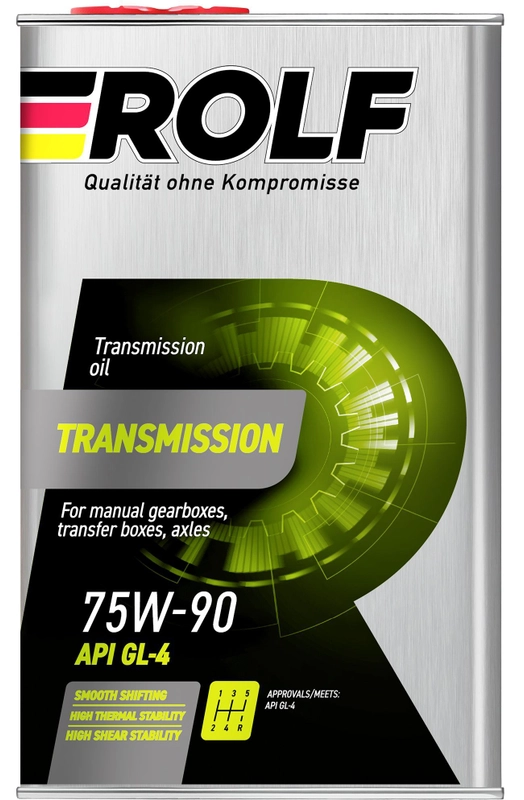 Масло трансмиссионное ROLF Transmission SAE 75W-90, API GL-4, полусинтетическое, 1 л