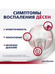 Зубная паста parodontax Отбеливающая от воспаления и кровоточивости десен, 75 мл