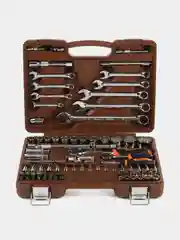OMT82S12 Набор инструмента универсальный 1/4", 1/2"DR с головками 12-гранными1/2"DR, 82 пр