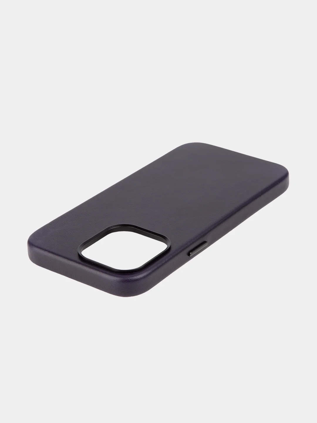 Синий чехол MagSafe для Apple iPhone 14 Pro Max кожаный BROSCORP из натуральной кожи защитный