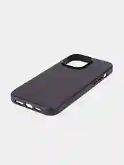 Синий чехол MagSafe для Apple iPhone 14 Pro Max кожаный BROSCORP из натуральной кожи защитный