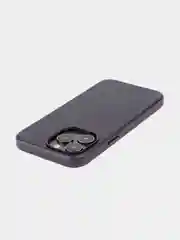 Синий чехол MagSafe для Apple iPhone 14 Pro Max кожаный BROSCORP из натуральной кожи защитный