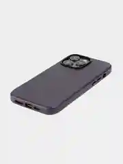 Синий чехол MagSafe для Apple iPhone 14 Pro Max кожаный BROSCORP из натуральной кожи защитный