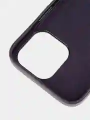 Синий чехол MagSafe для Apple iPhone 14 Pro Max кожаный BROSCORP из натуральной кожи защитный