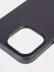 Синий чехол MagSafe для Apple iPhone 14 Pro Max кожаный BROSCORP из натуральной кожи защитный