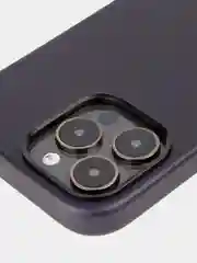 Синий чехол MagSafe для Apple iPhone 14 Pro Max кожаный BROSCORP из натуральной кожи защитный