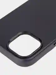 Черный чехол MagSafe для Apple iPhone 14 кожаный BROSCORP из натуральной кожи с защитой камер