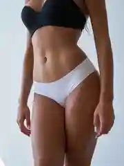 Белый женские трусы слипы Ava Secret, бесшовные