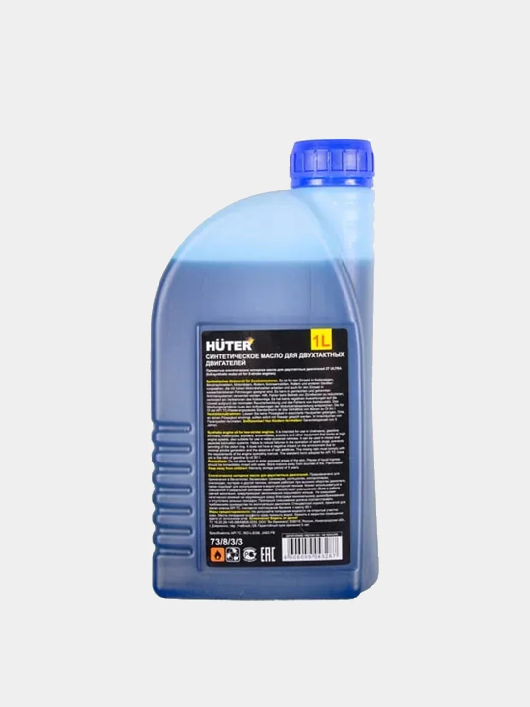Масло Huter 2Т ULTRA, синтетическое, для двухтактных двигателей, для техники, 1 л
