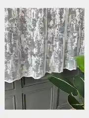 Белый тюль на кухню балкон короткая 300x155