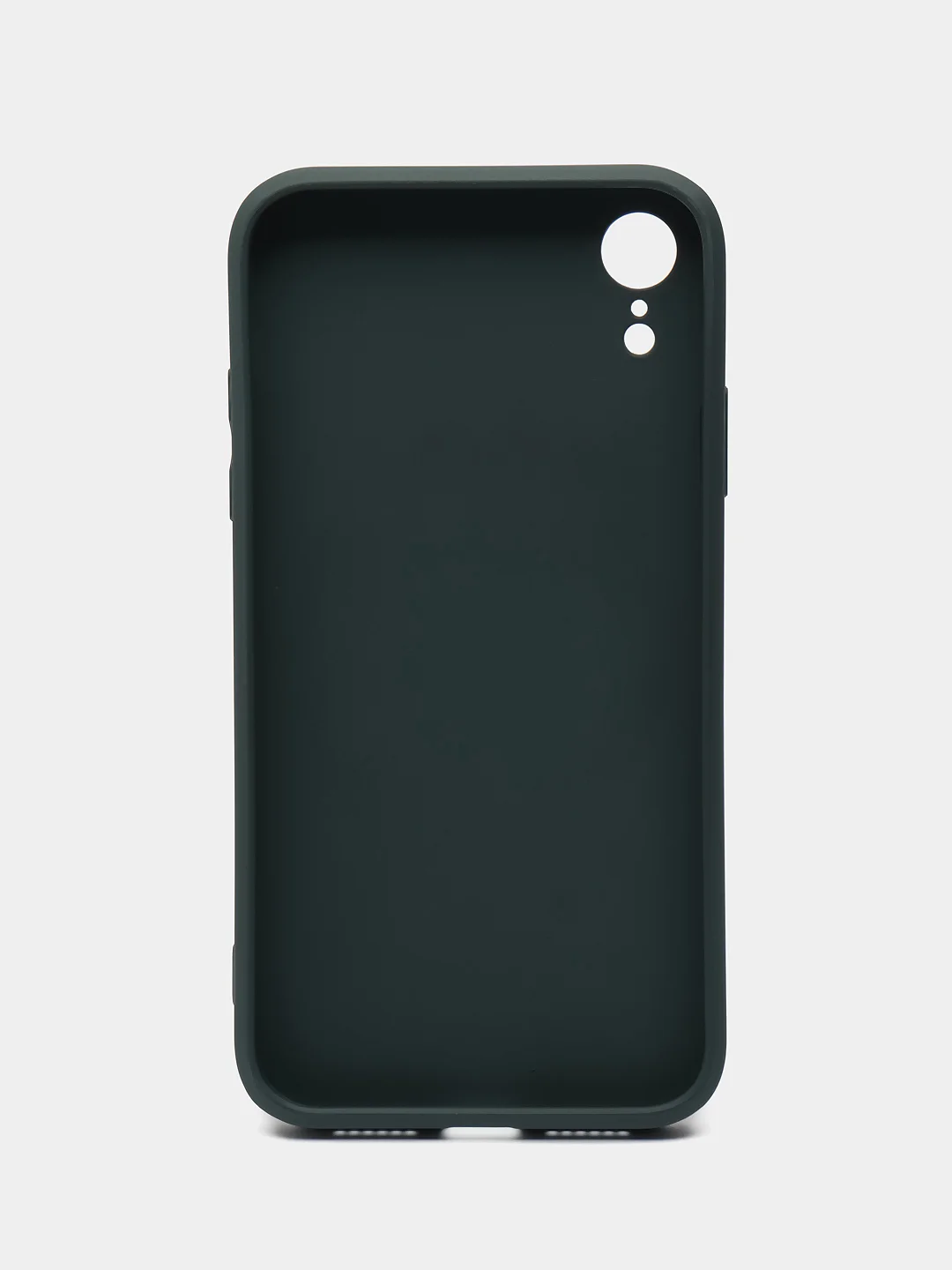 Зеленый чехол для iPhone XR, силиконовый, со стеклянной панелью