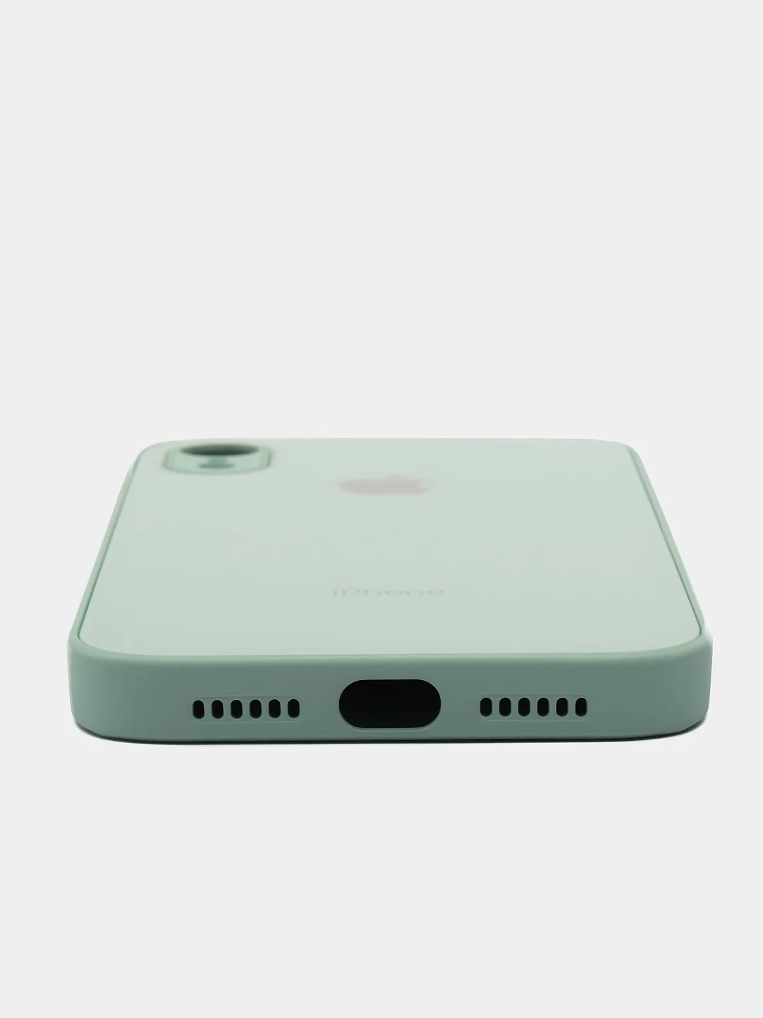 Ледяной чехол для iPhone XR, силиконовый, со стеклянной панелью