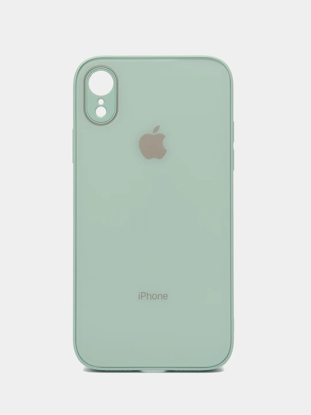 Ледяной чехол для iPhone XR, силиконовый, со стеклянной панелью