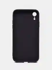 Индиго чехол для iPhone XR, силиконовый, со стеклянной панелью