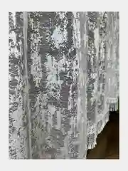 Белый тюль на кухню короткая 300x150