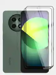 Прозрачный 1-2 шт стекло для Realme 12 5G, 12x 5G защитное BROSCORP прозрачное олеофобное с рамкой
