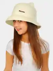 Молочный шляпа детская с ушками плетеная, 6 цветов