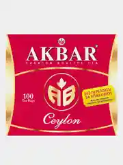 Чай черный AKBAR, 100 пакетиков по 2 г