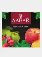 Чай черный AKBAR "Садовые фрукты", 100 пакетиков  по 1,5 г