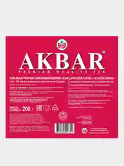 Чай черный AKBAR, 100 пакетиков по 2 г