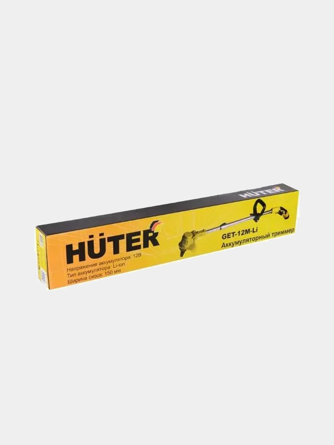 Аккумуляторный триммер Huter GET-12M-Li, в комплекте 1 АКБ и ЗУ