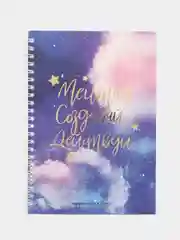 Сиреневый блокнот-ежедневник-планинг "Космос", "Мечта" недатированный, в точку, 6 видов