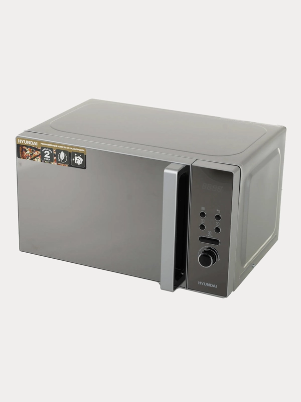 Микроволновая печь Hyundai HYM-D3002, 20 л, 700 Вт, серебристая