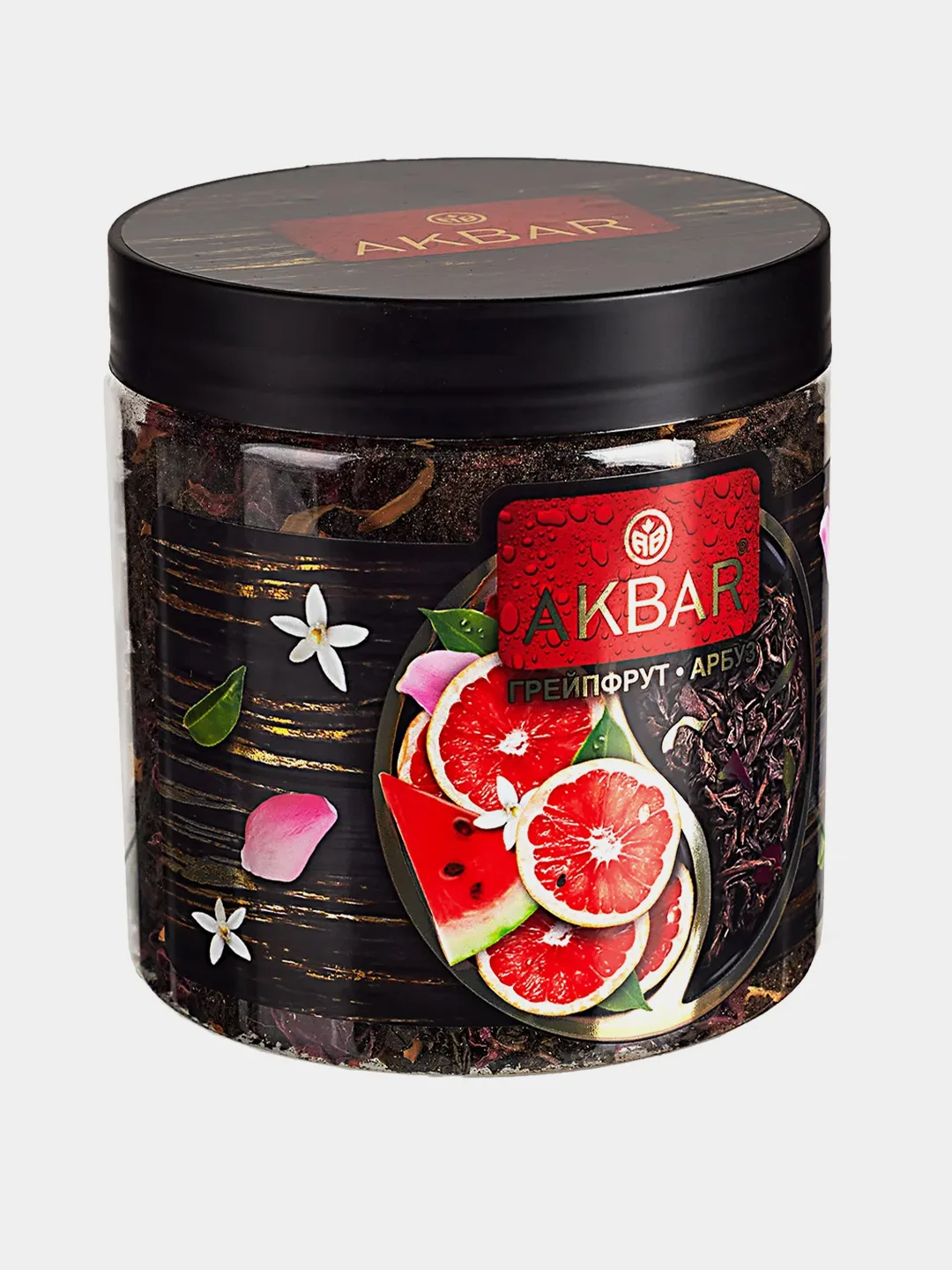 Чай черный AKBAR Грейпфрут и арбуз, крупнолистовой, 100г