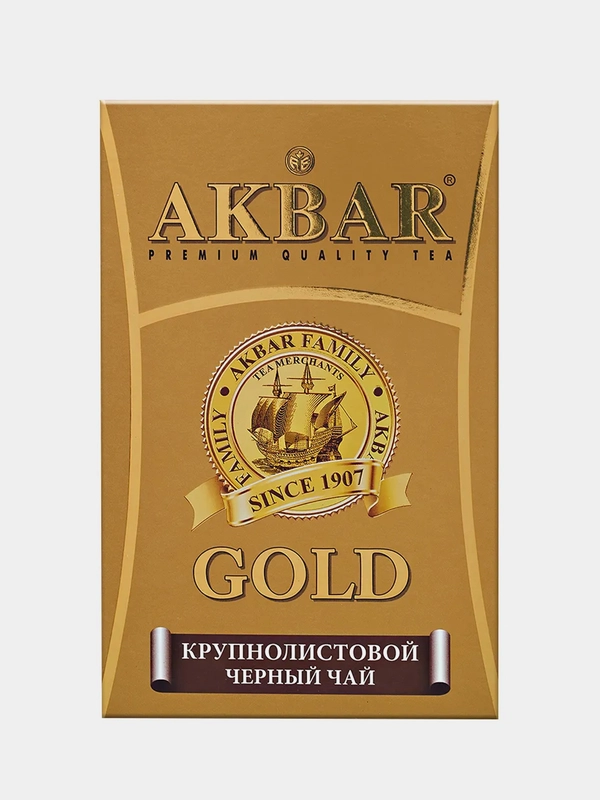 Чай черный AKBAR GOLD крупнолистовой, 250 г