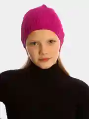 Вишнёвый шапка бини женская, демисезонная, 4 цвета