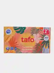 Белый салфетки бумажные Tafo косметические белые 2 слоя 19,5 x 19,5 см 200 шт