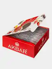 Чай черный AKBAR Яблоко и шиповник, 100 пакетиков по 1,5 г
