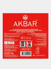 Чай черный AKBAR Яблоко и шиповник, 100 пакетиков по 1,5 г